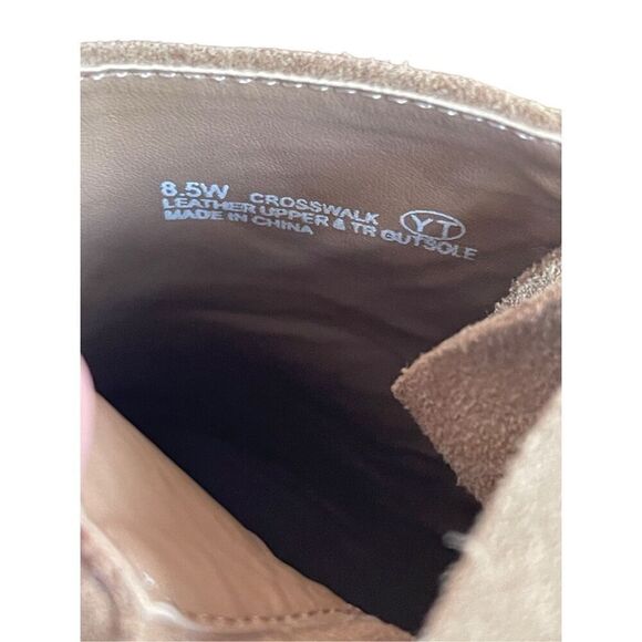 Aerosoles Womens Tan Suede Leather Upper Crosswalk Ankle Boots Size 8.5 - Picture 2 of 7